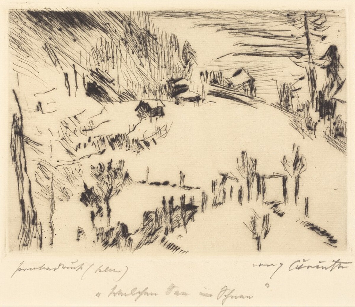Walchensee im Winter (Walchensee in Winter) by Lovis Corinth