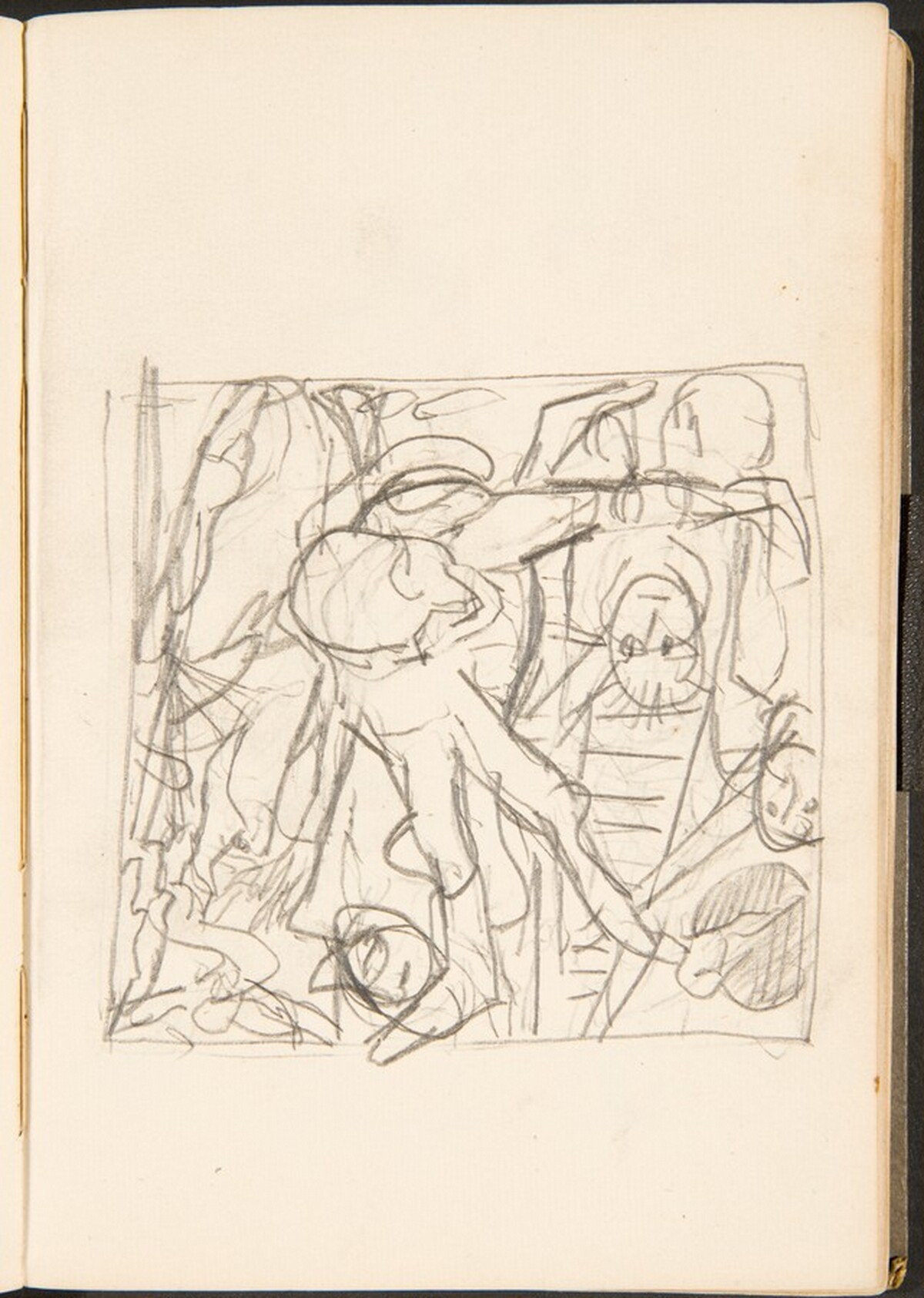 Mehrfigurige Kompositionsskizze (Figural Sketch) [p. 27] by Max Beckmann