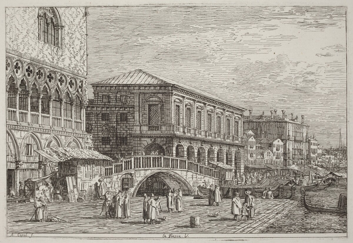 Le Preson. V. [lower left] by Canaletto