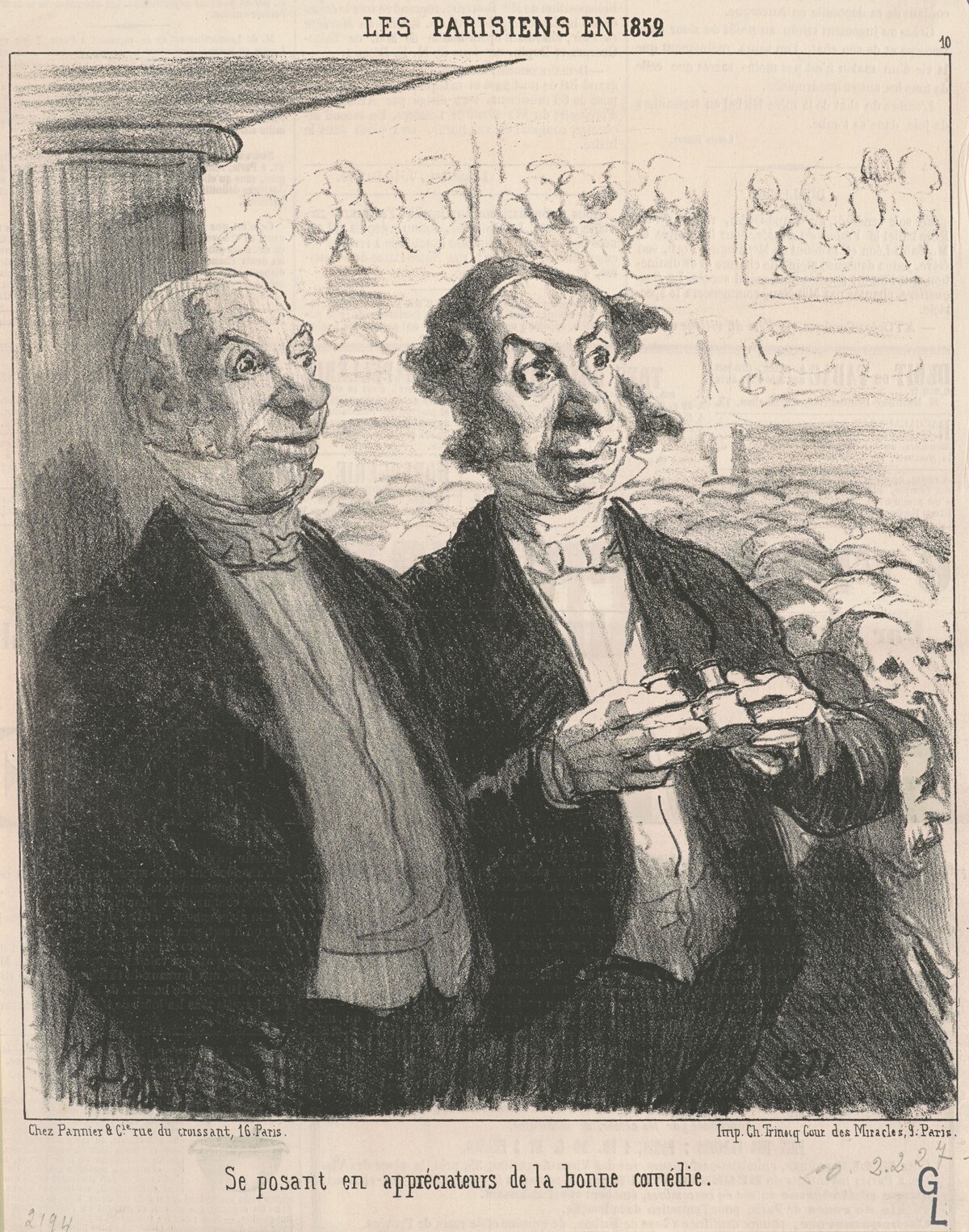 Se posant en appréciateur by Honoré Daumier