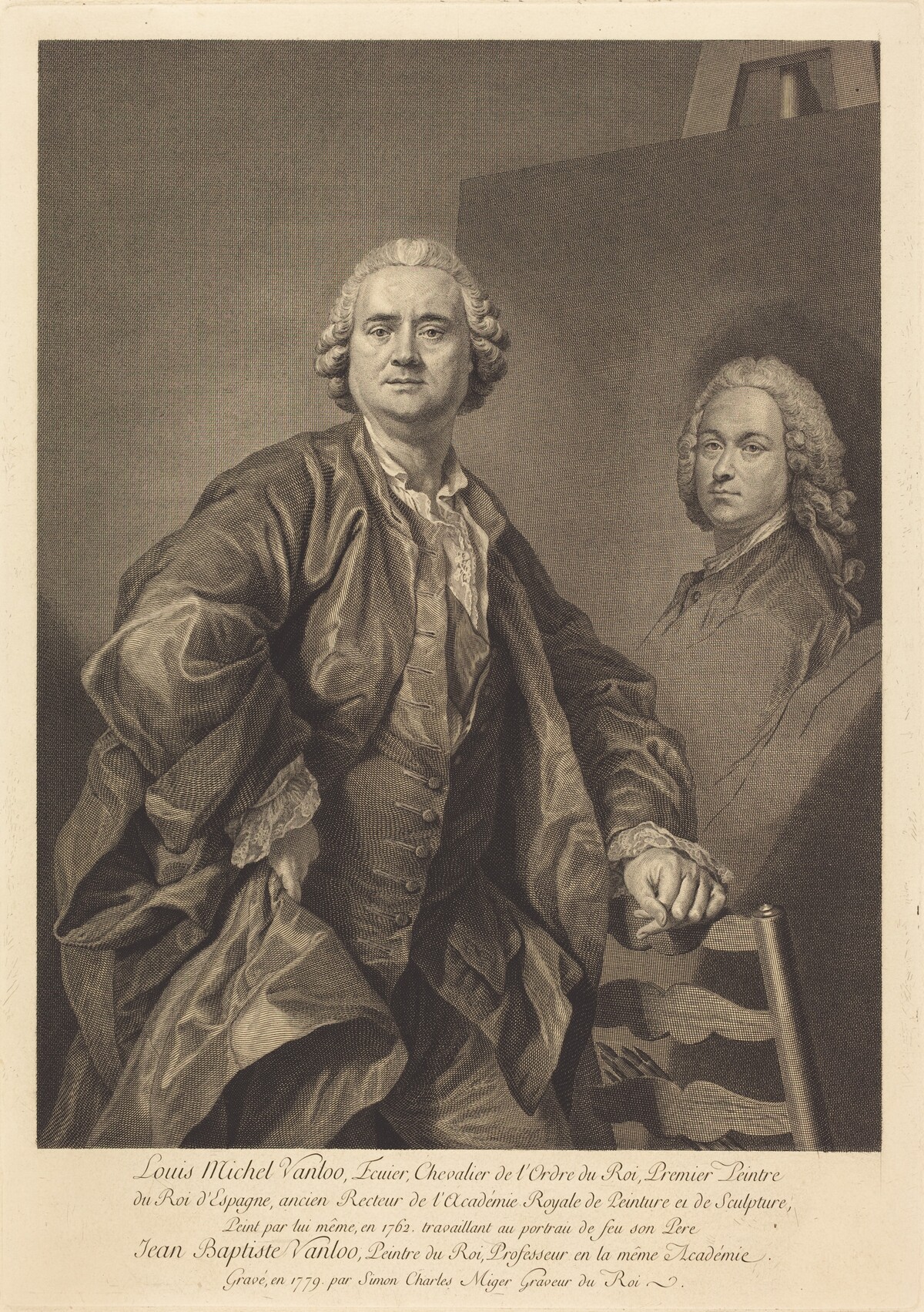 Louis Michel Vanloo by Simon Charles Miger after Louis Michel Van Loo