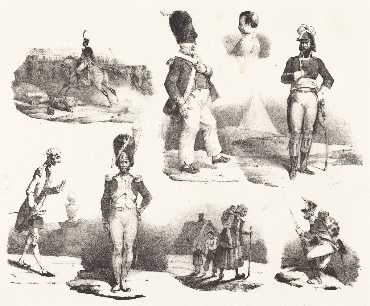 Eight Vignettes by Hippolyte Bellangé