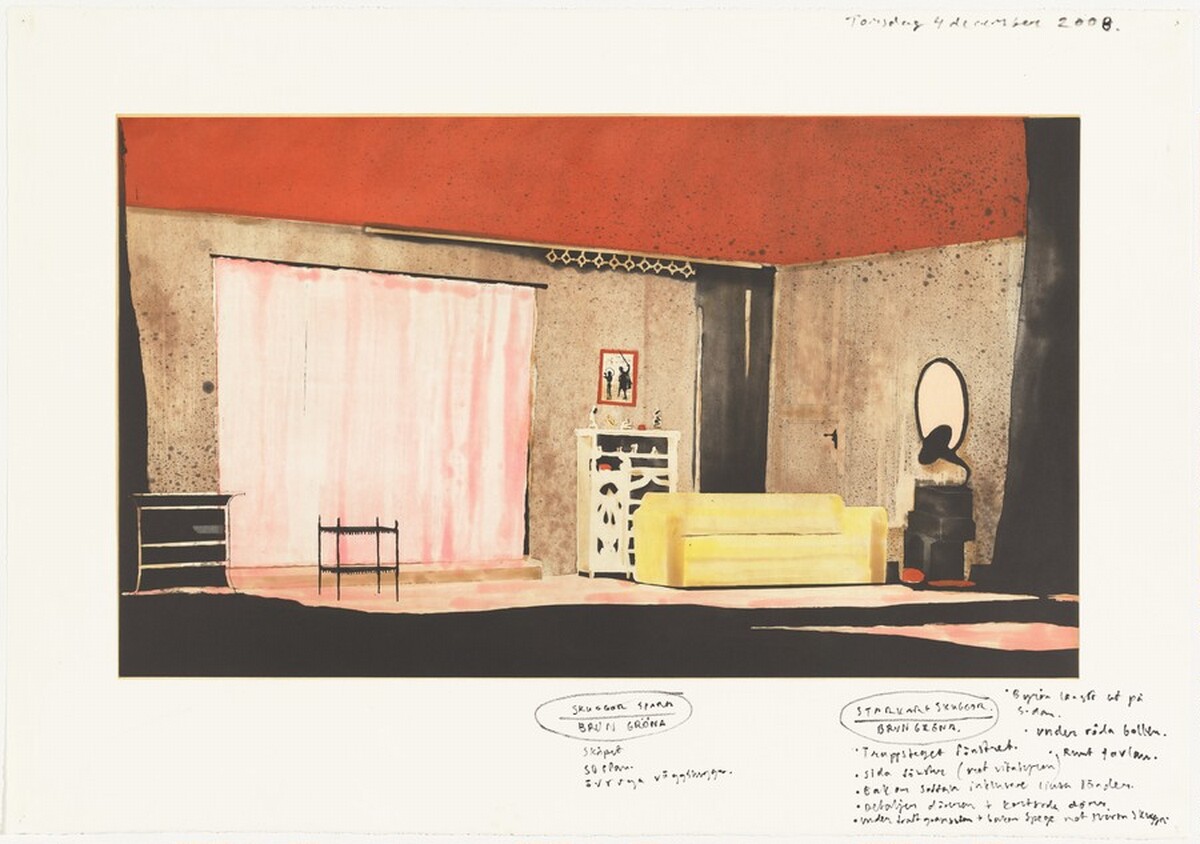 Room Under the Influence [working proof] by Mamma Andersson