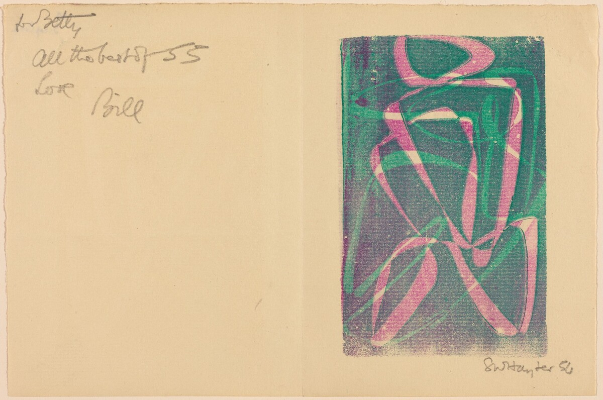 Greeting Card by Stanley William Hayter