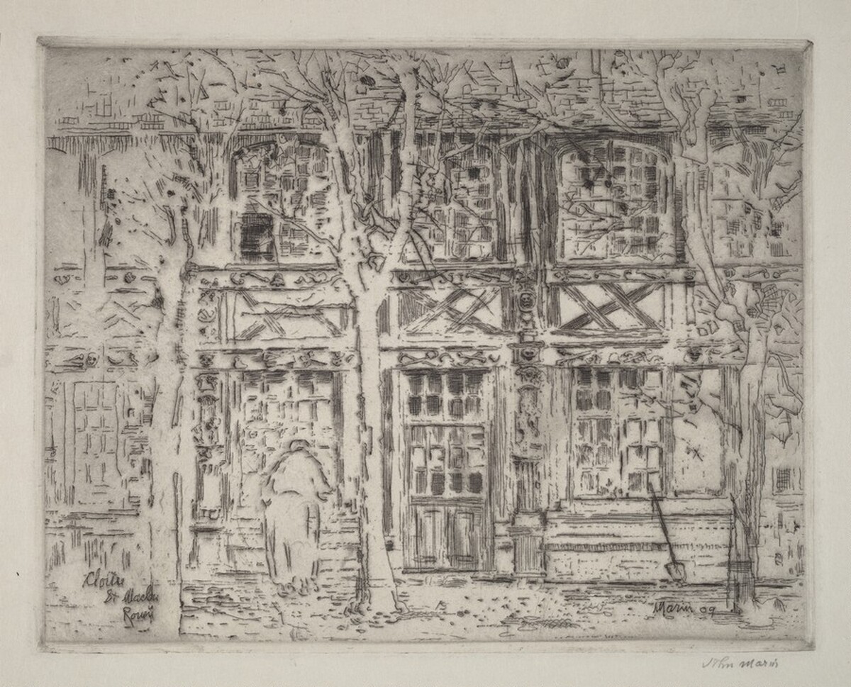 Cloitre St. Maclou, Rouen, II by John Marin