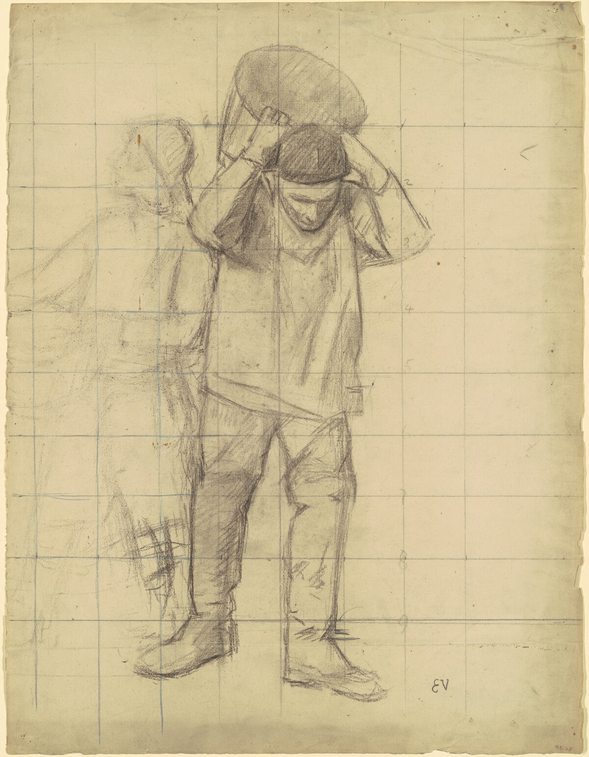 Study for "Pêcheurs de la mer du Nord" (Study for "Fishermen of the North Sea") by Eugène Vail