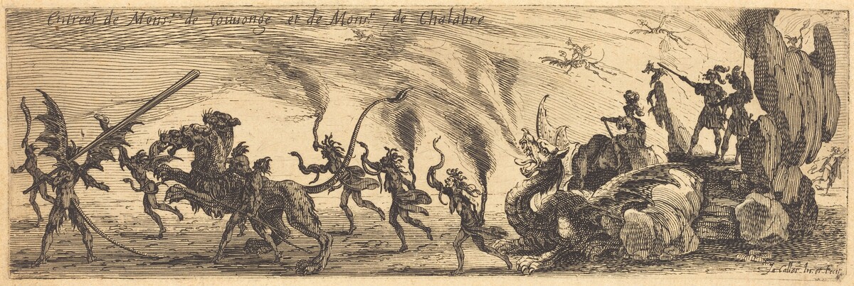 Entry of M. de Couvonge and M. de Chalabre [extra plate] by Jacques Callot