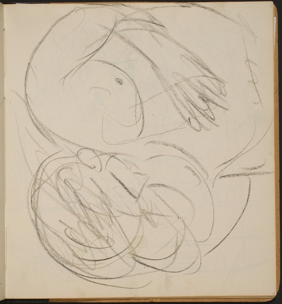 Weiblicher Halbakt (Nude Torso) [p. 15] by Max Beckmann
