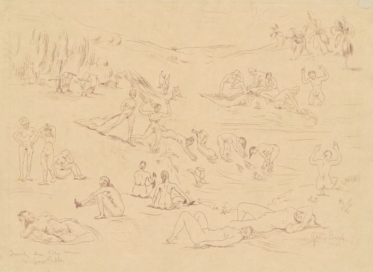 Twenty-Three Little Women by George Biddle