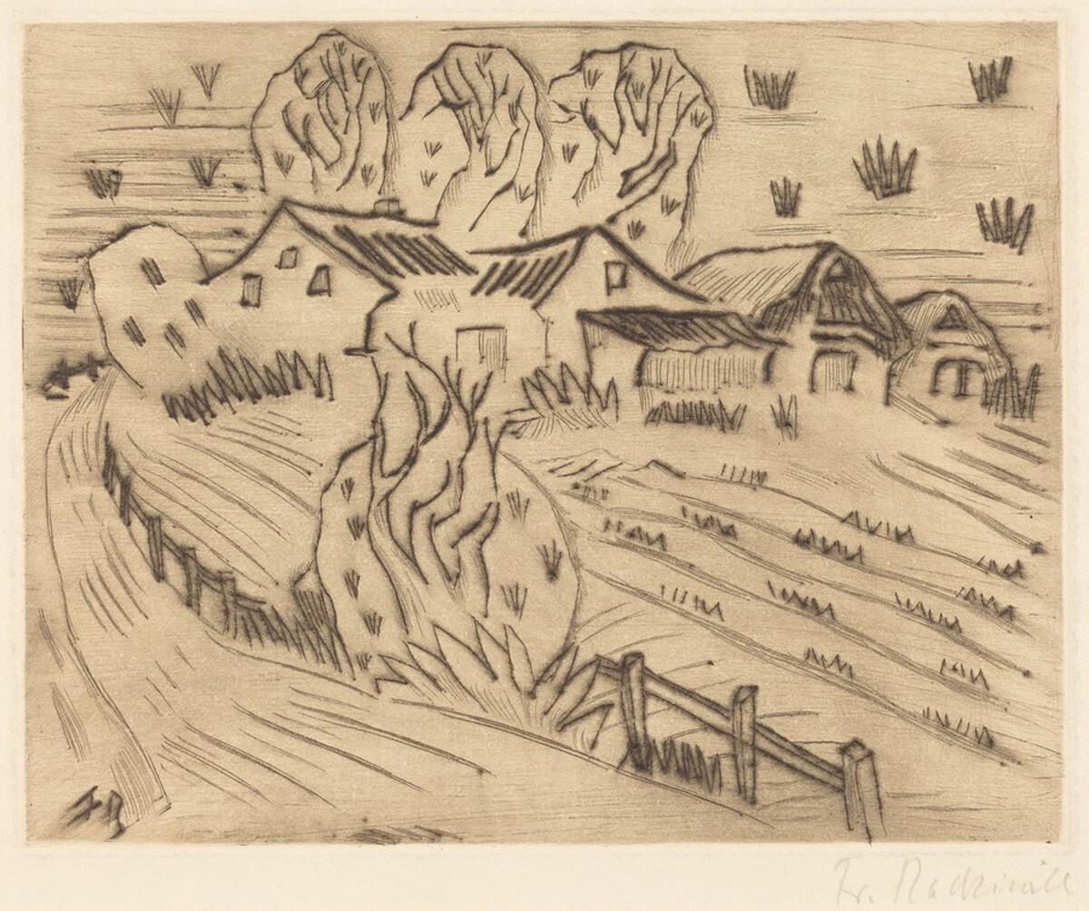 Farm (Memory of Dangast) by Franz Radziwill