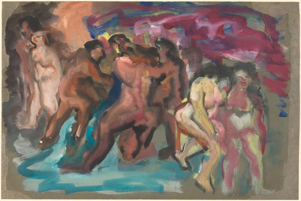 Nude Bathers at the Beach by Mark Rothko