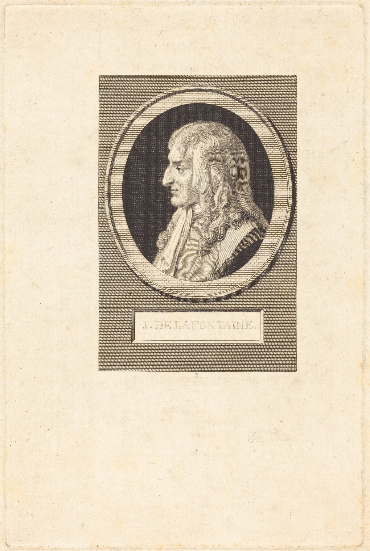 Jean de La Fontaine by Augustin de Saint-Aubin