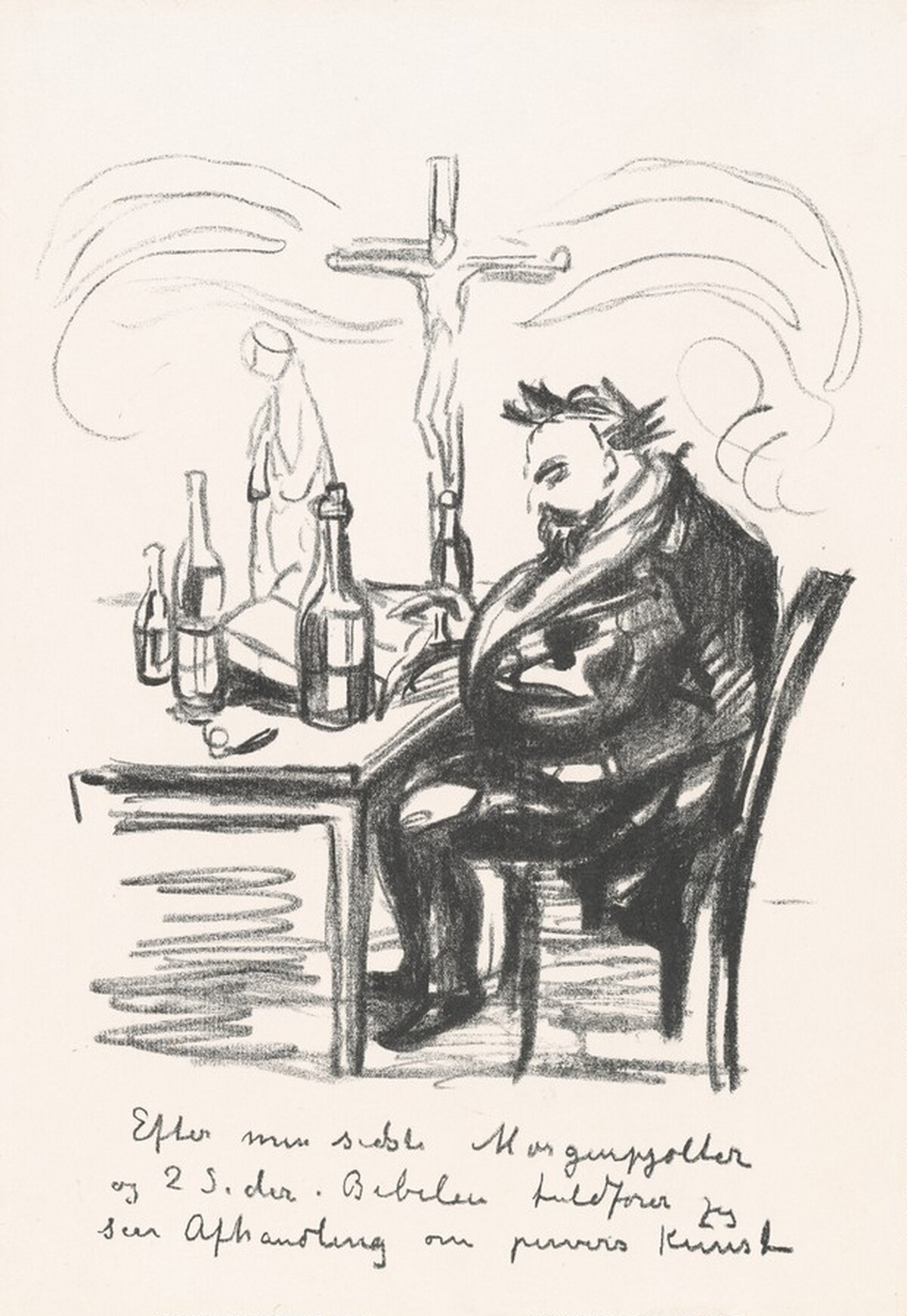 Morning Whiskey and Soda (Morgenpjolter) by Edvard Munch