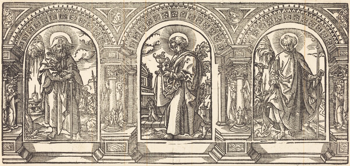 Christ and His Disciples III by German 16th Century after Martin Schongauer