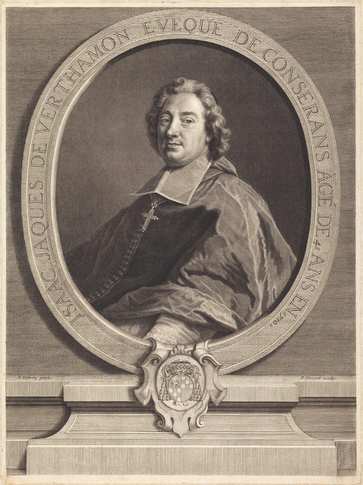 Isaac-Jacques de Verthamon by Pierre-Imbert Drevet after François de Troy