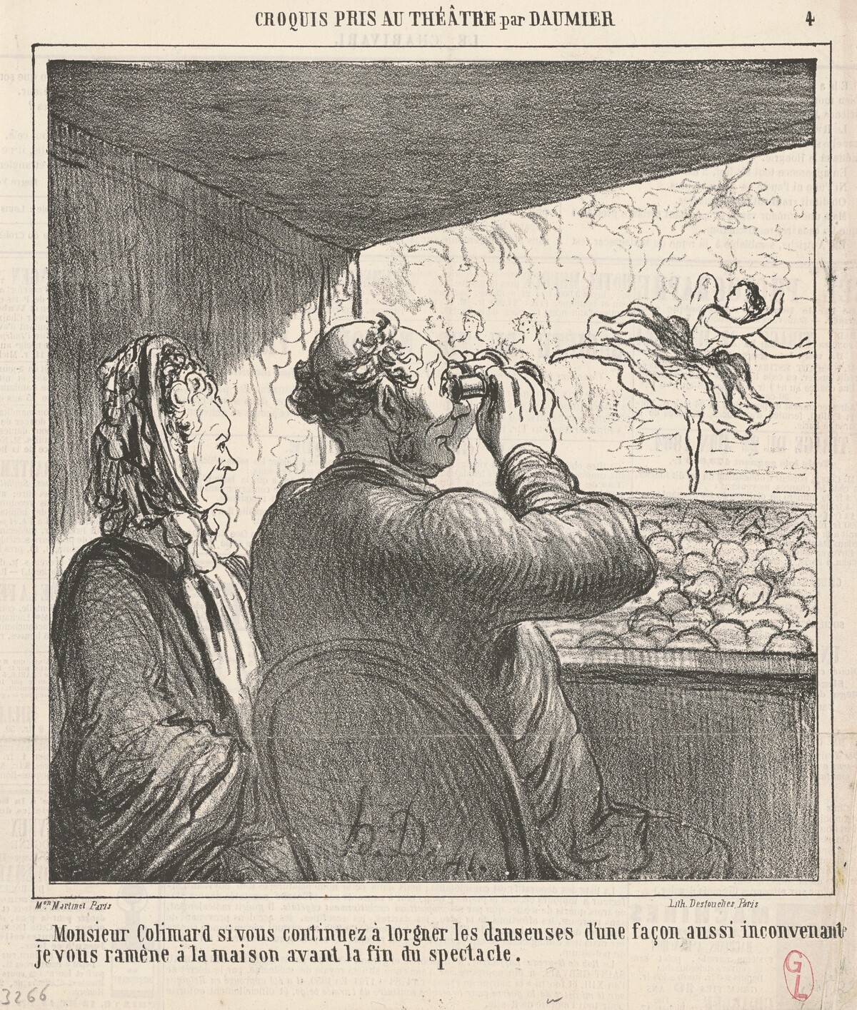 Monsieur Colimard si vous continuez ... by Honoré Daumier