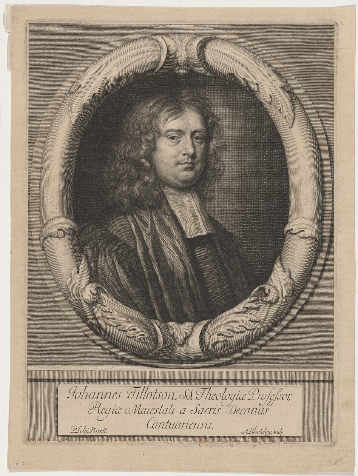John Tillotson by Abraham Blooteling after Sir Peter Lely