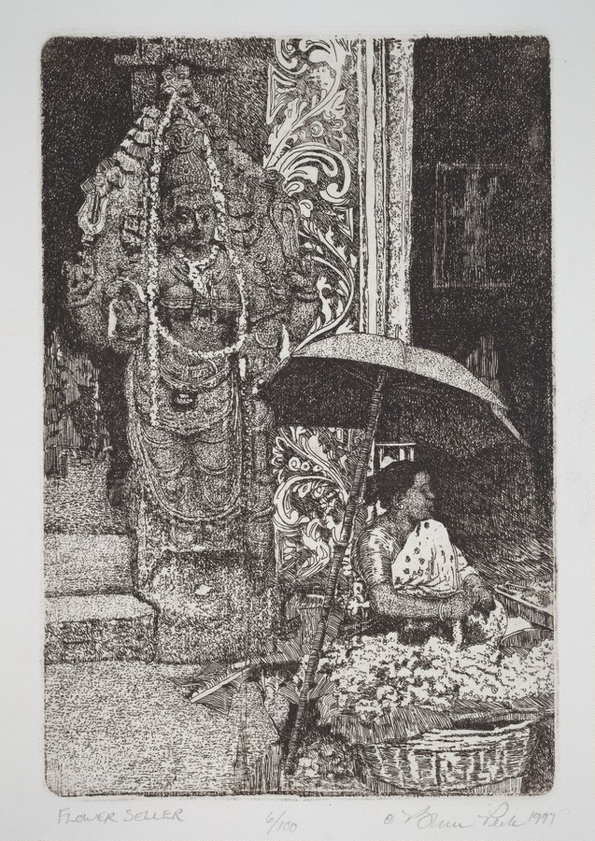 Flower Seller by Bruce Peck