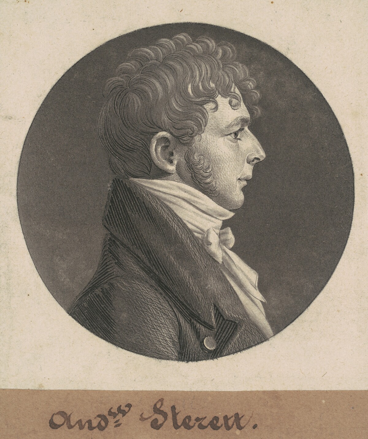 Andrew Sterett by Charles B. J. Févret de Saint-Mémin