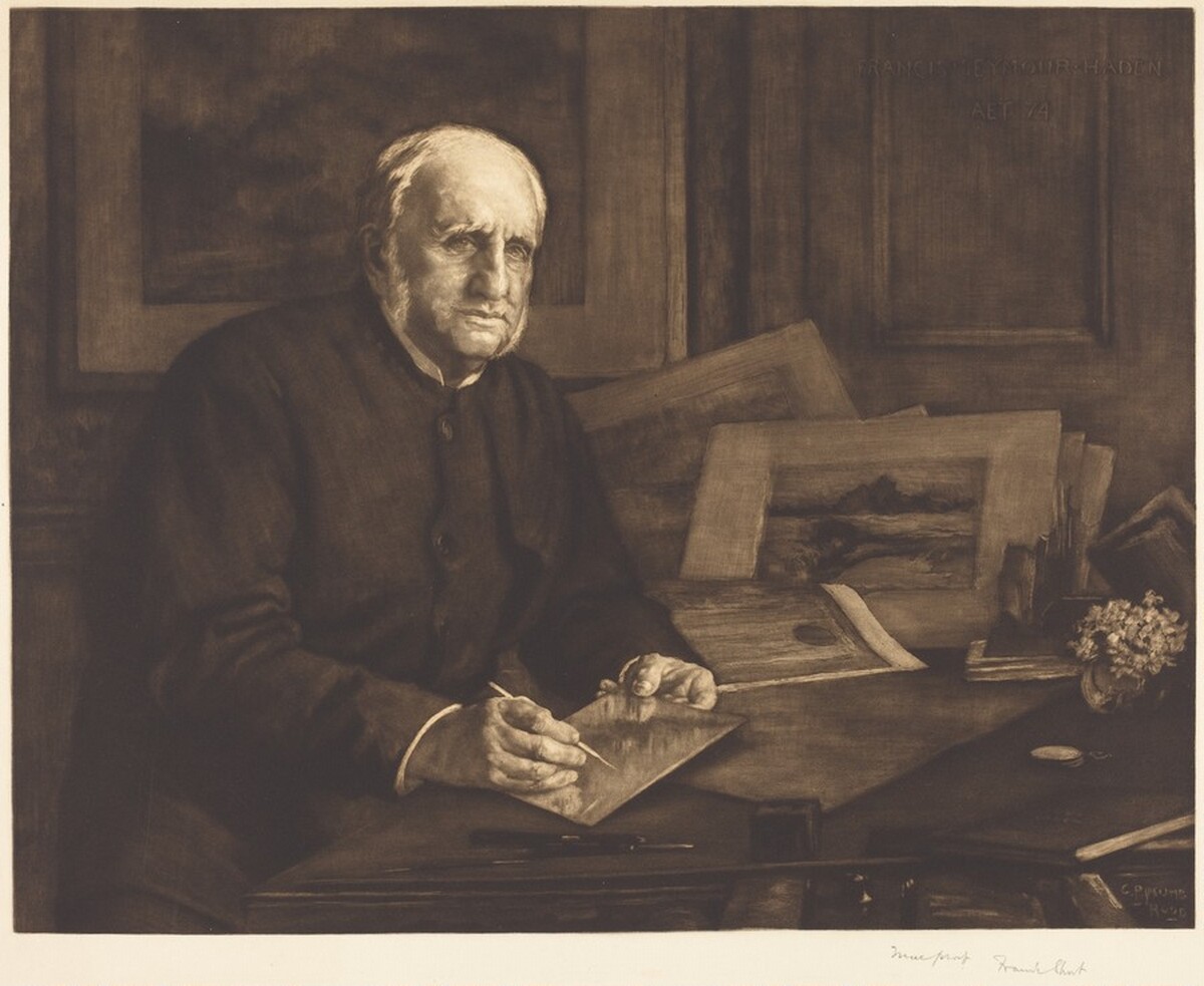 Sir Francis Seymour Haden, P.R.E. by Frank Short, after George Percy Jacomb-Hood