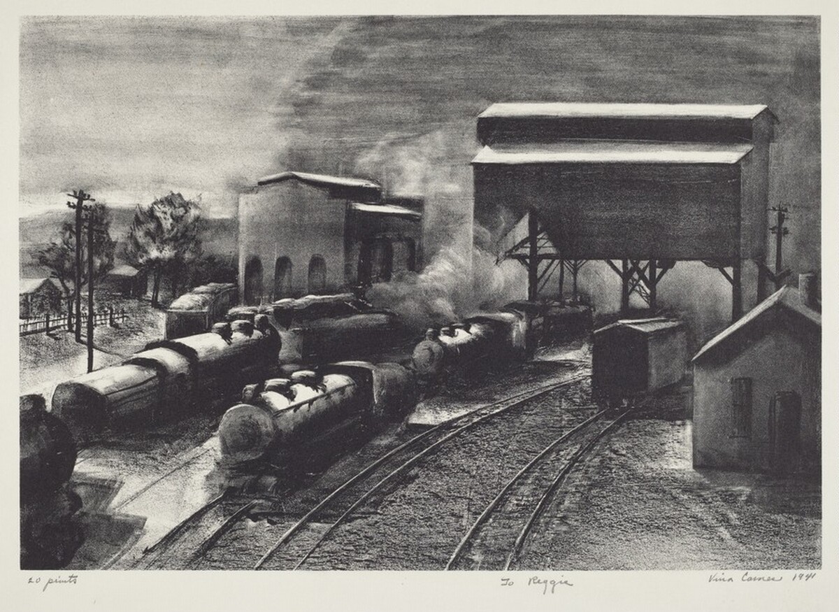 Untitled (Railroad Depot) by Vina Jane Cochran Cames