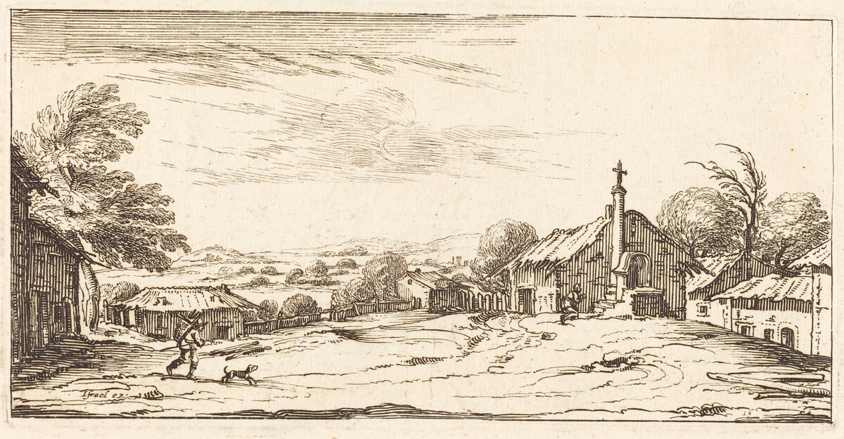 Landscape by after Jacques Callot