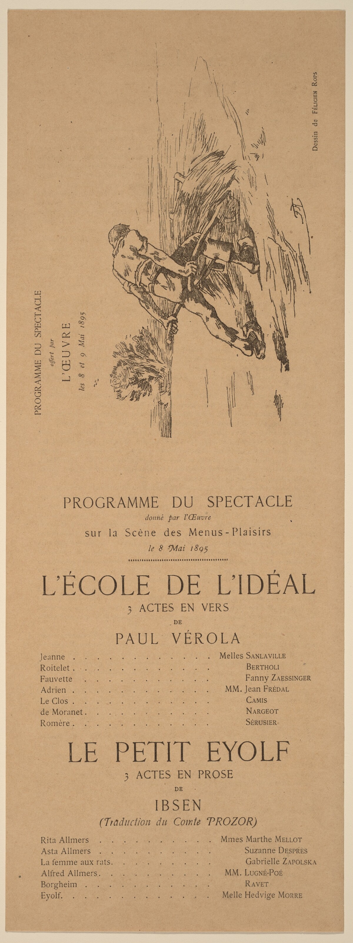 L'Ecole de l'idéal; Le Petit Eyolf by Félicien Rops
