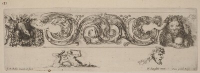Ornamental Frieze with Eagle and Lion Engarlanded by Children