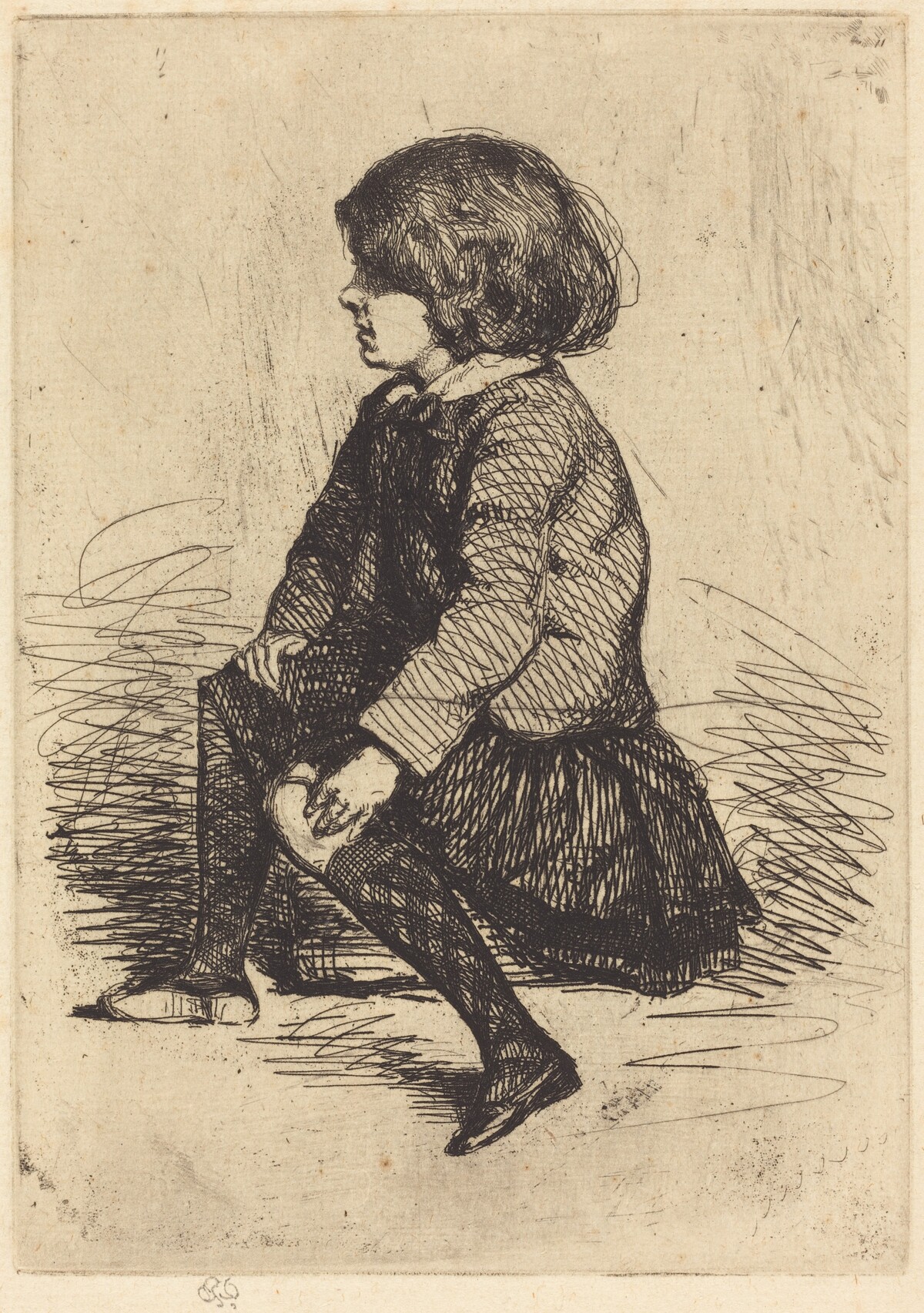 Seymour, Seated by James McNeill Whistler
