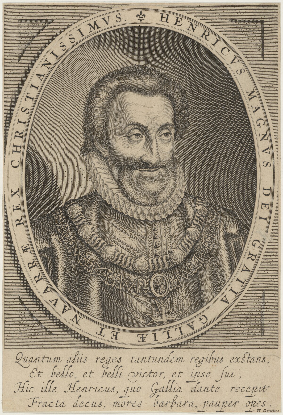 Henry IV of France by after Hendrick Goltzius
