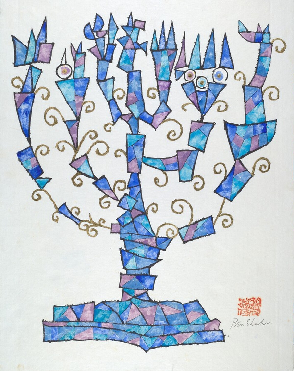 Menorah by Ben Shahn