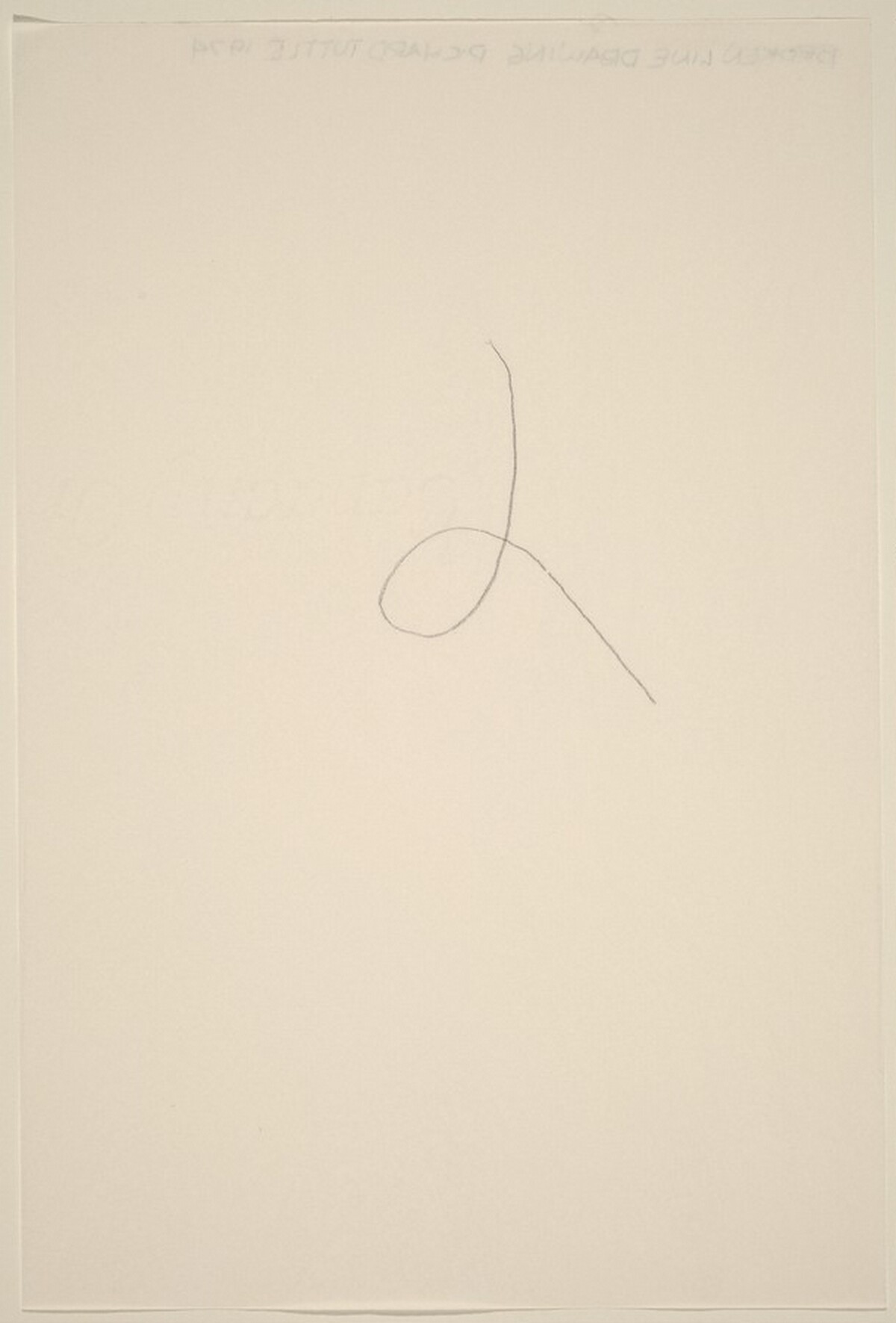 Broken Line Drawing by Richard Tuttle