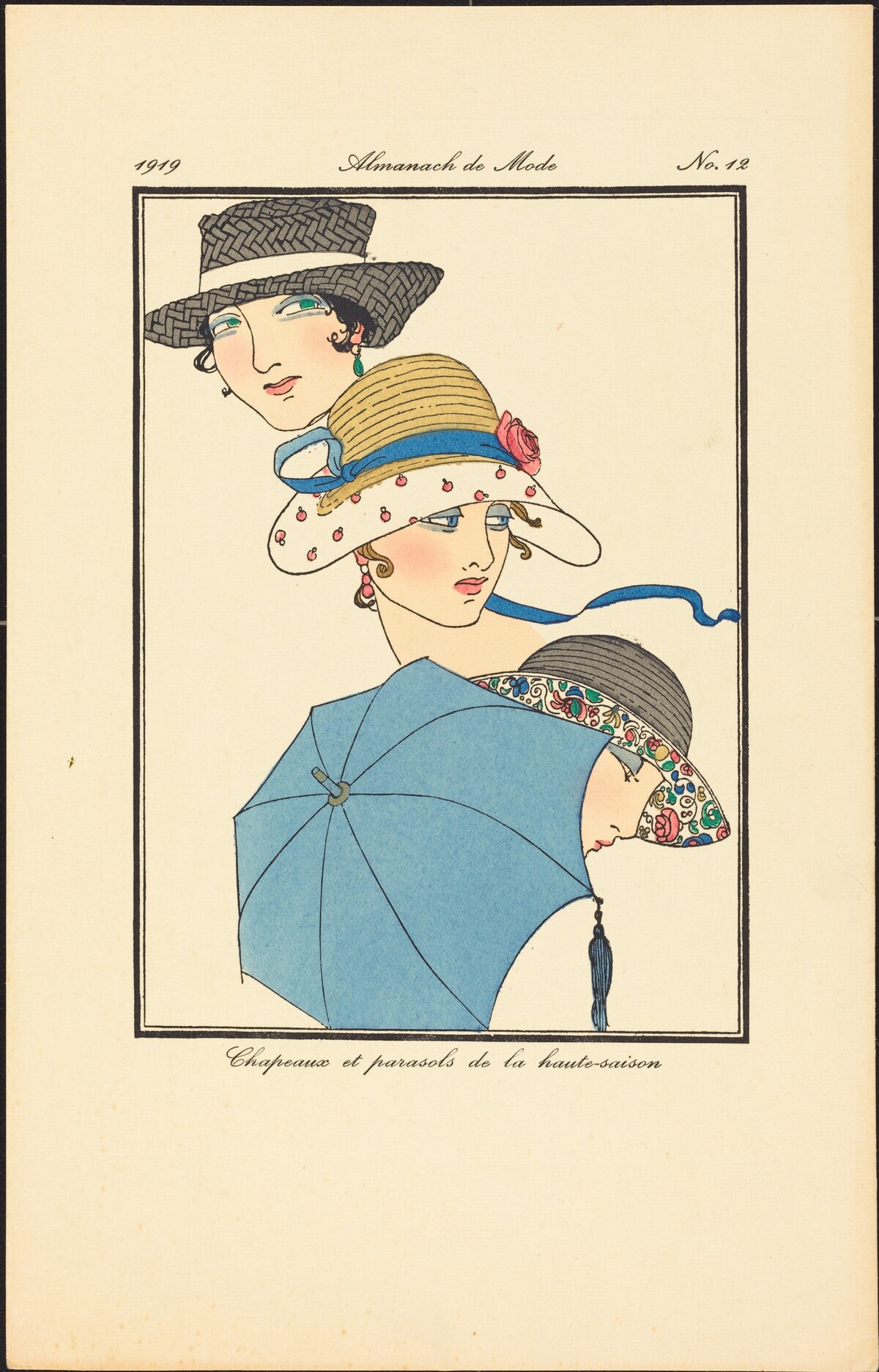 Chapeaux et parasols de la haute-saison by French 20th Century