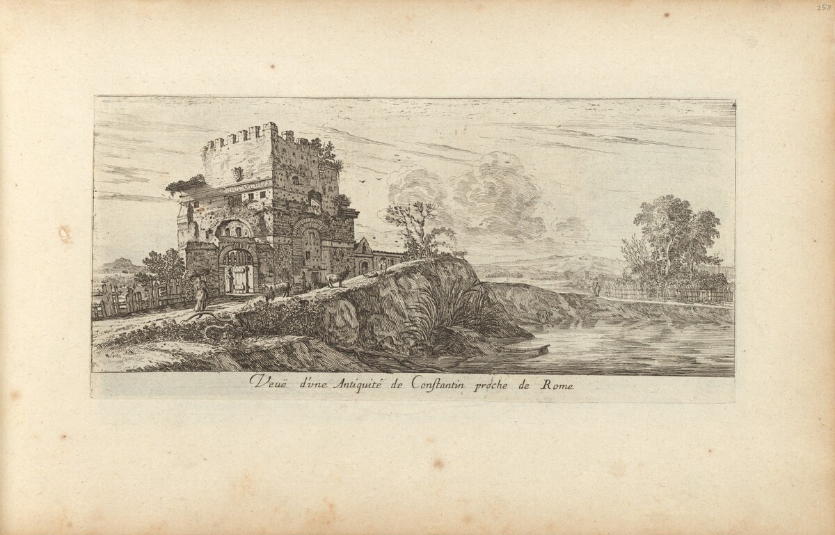 Veue d'une Antiquité de Constantin proche de Rome by Israël Silvestre