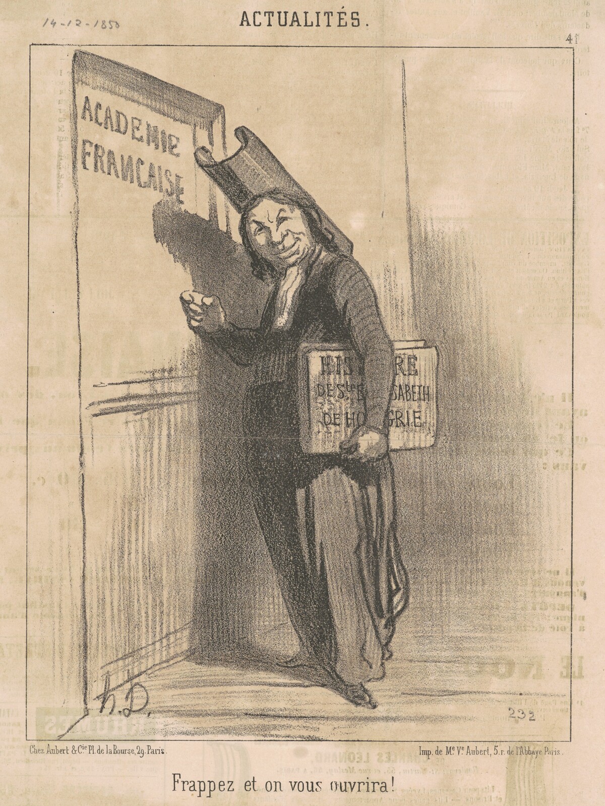 Frappez et on vous ouvrira! by Honoré Daumier