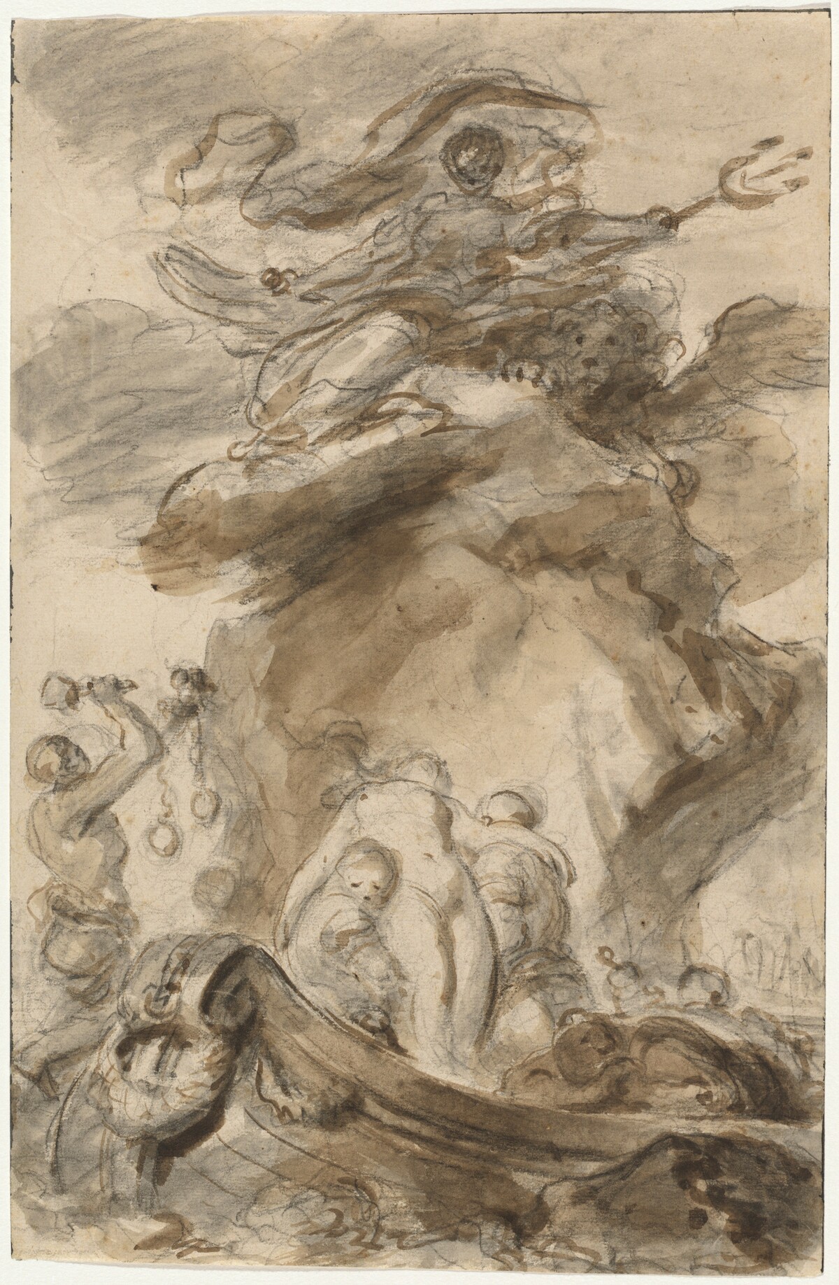 Angelica Is Exposed to the Orc by Jean-Honoré Fragonard
