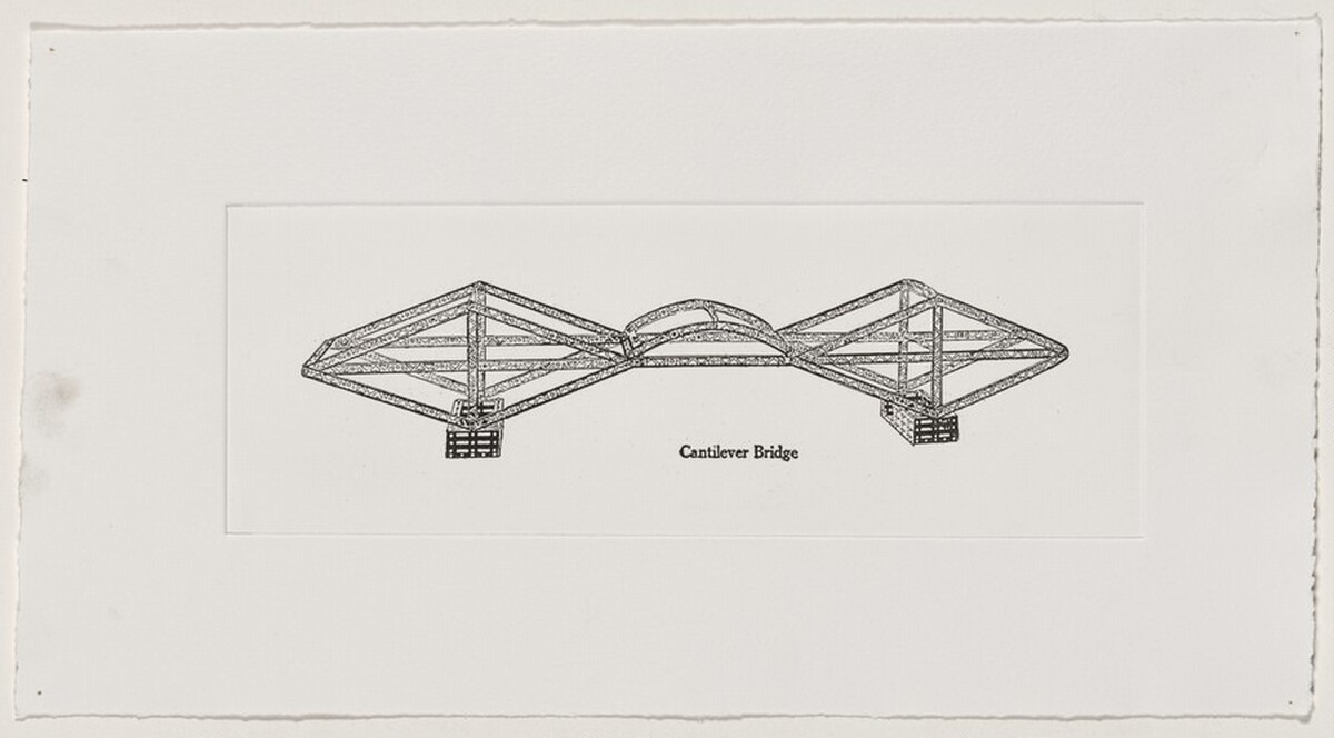 Cantilever Bridges [working proof 6] by Chris Burden