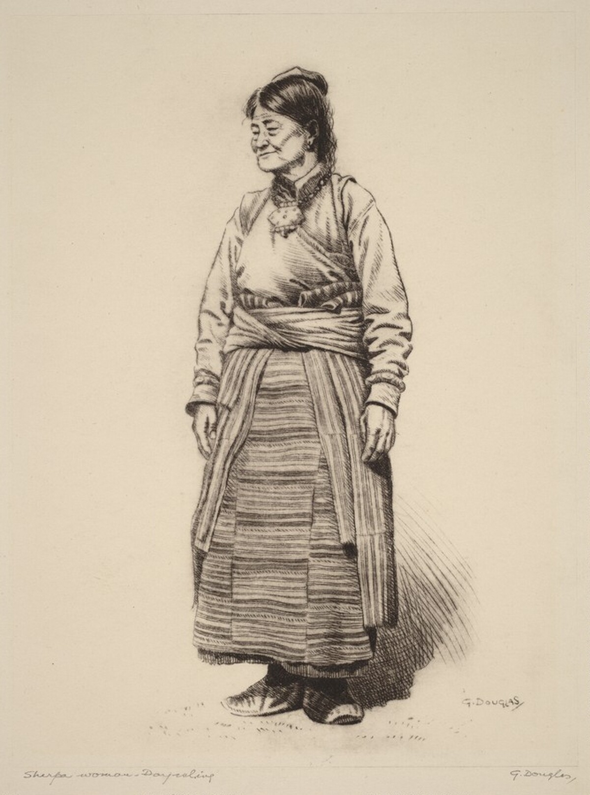 Sherpa Woman, Darjeeling by G. Douglas