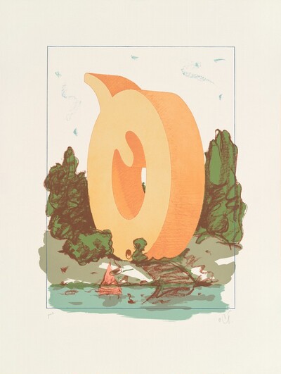 The Letter Q as Beach House, with Sailboat