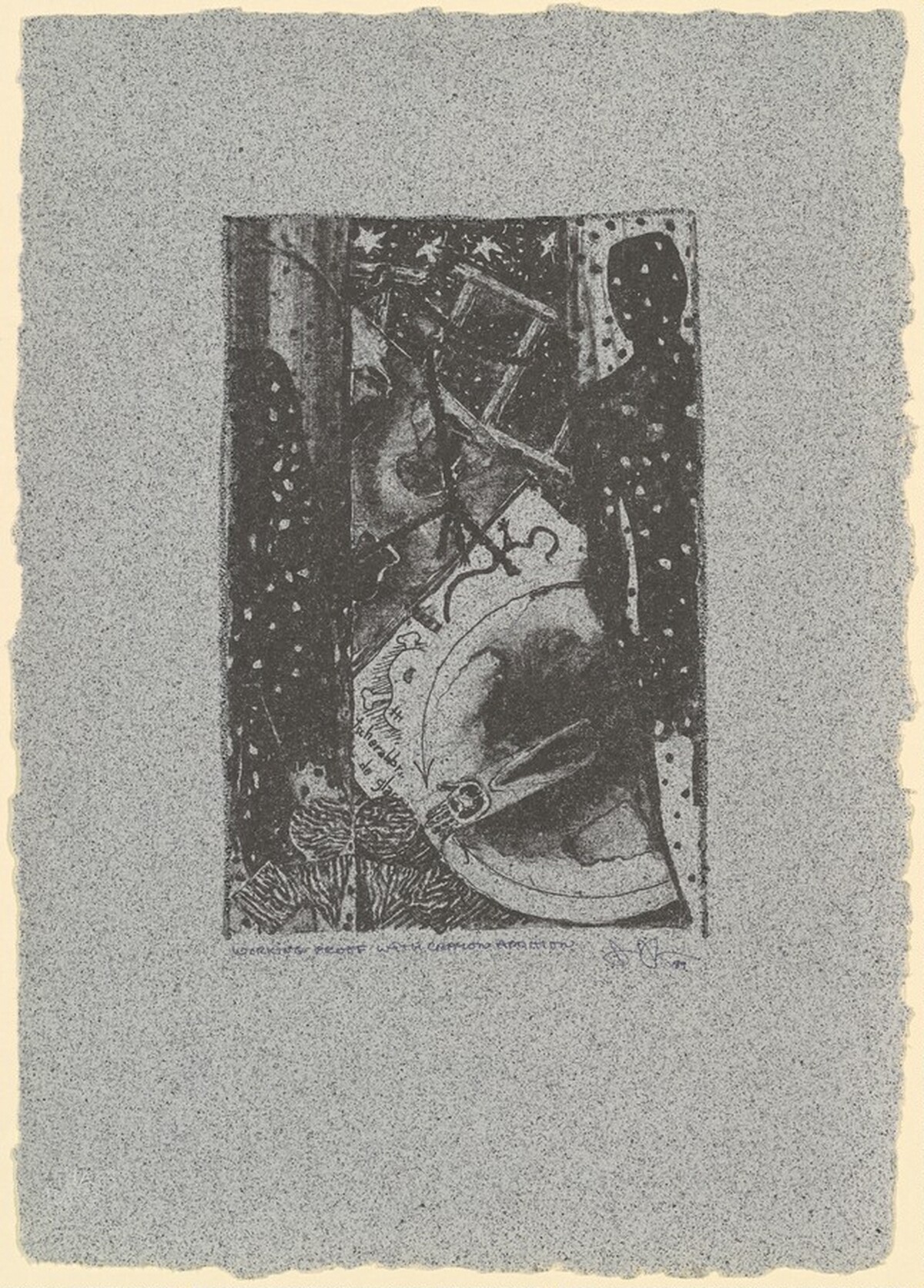 Winter [working proof] by Jasper Johns