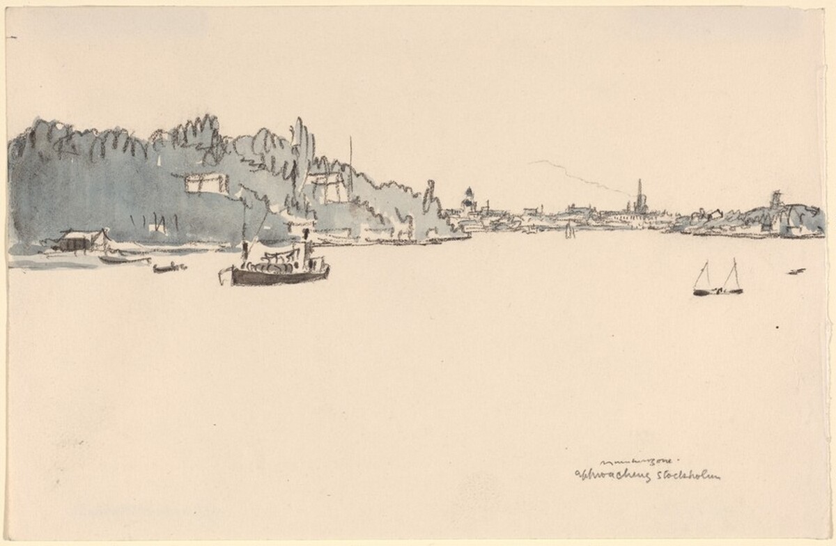 Approach to Stockholm by Sir Muirhead Bone