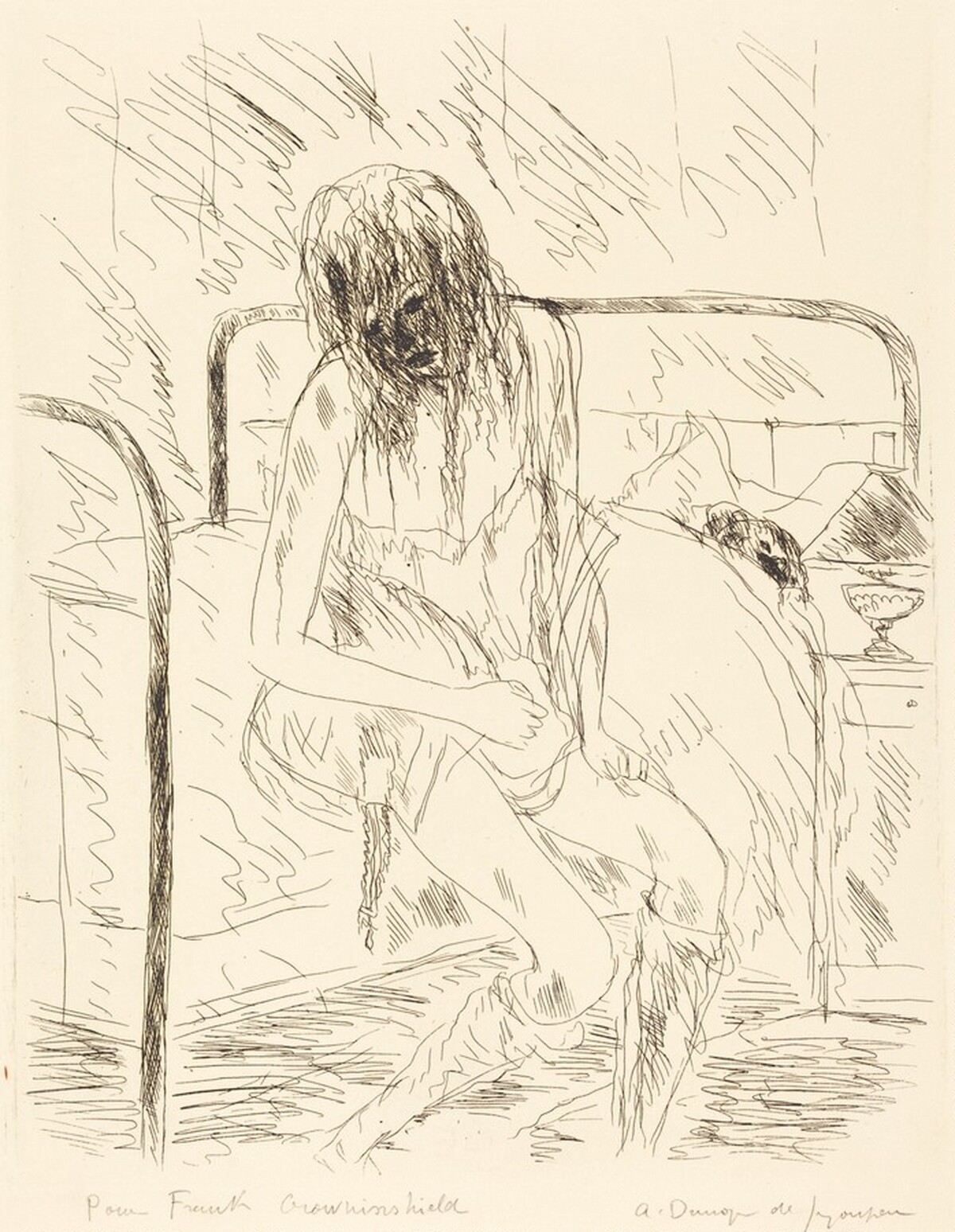 The Prostitute Returns Worn Out to Bubu (La fille publique rentre epuisee pres de Bub by André Dunoyer de Segonzac