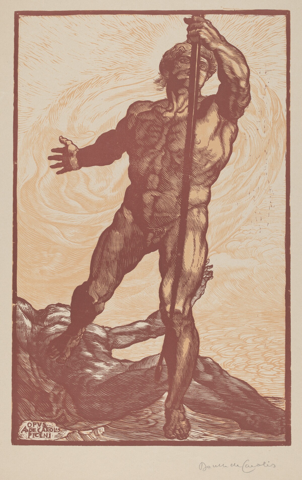 The Archer [L'Arciere] by Adolfo De Carolis