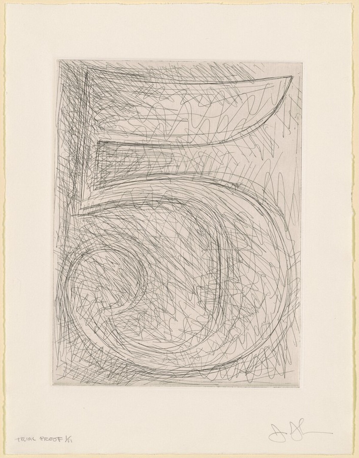 Figure 5 [trial proof 1] by Jasper Johns