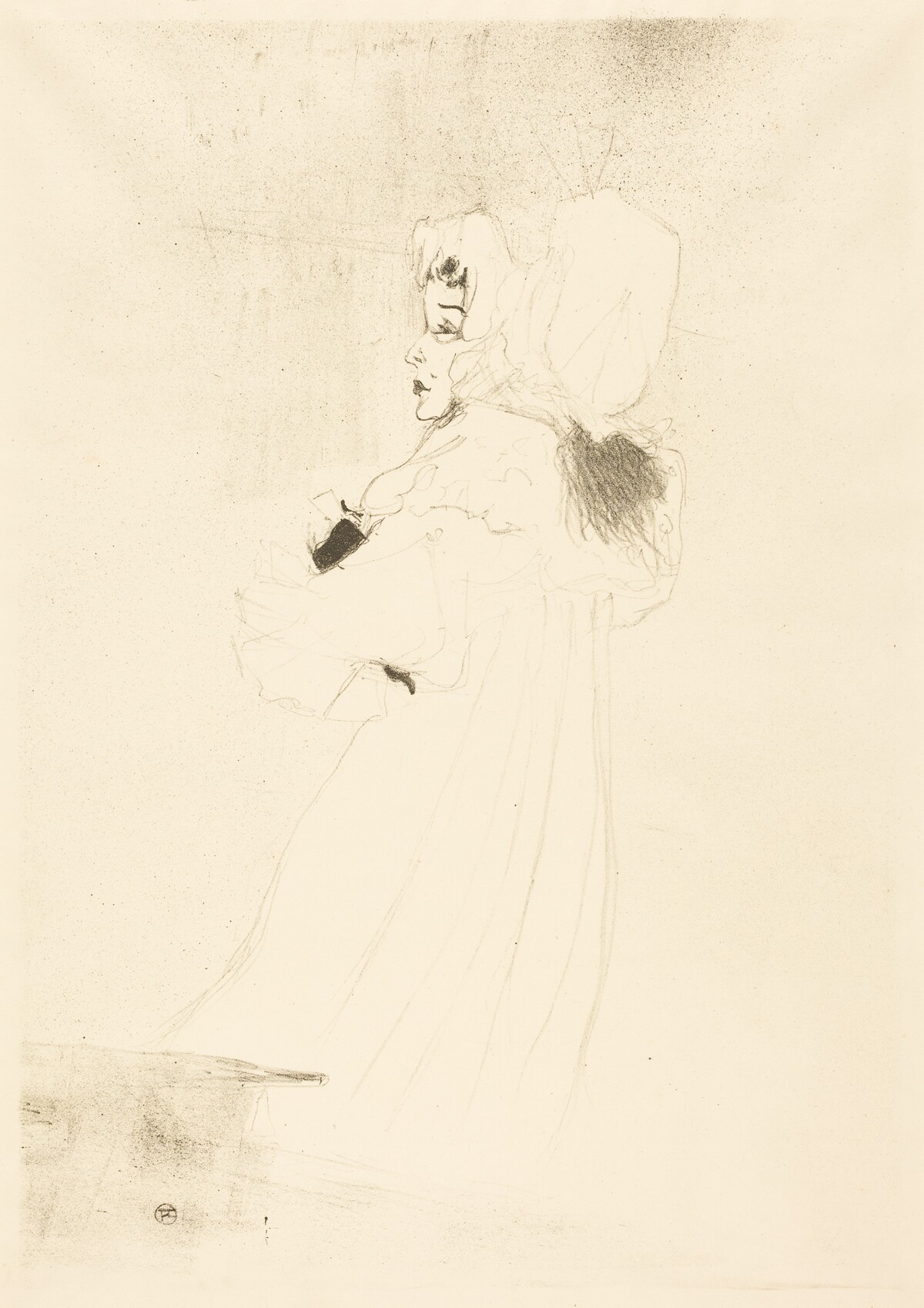 Miss May Belfort, Large Plate (Miss May Belfort, grande planche) by Henri de Toulouse-Lautrec