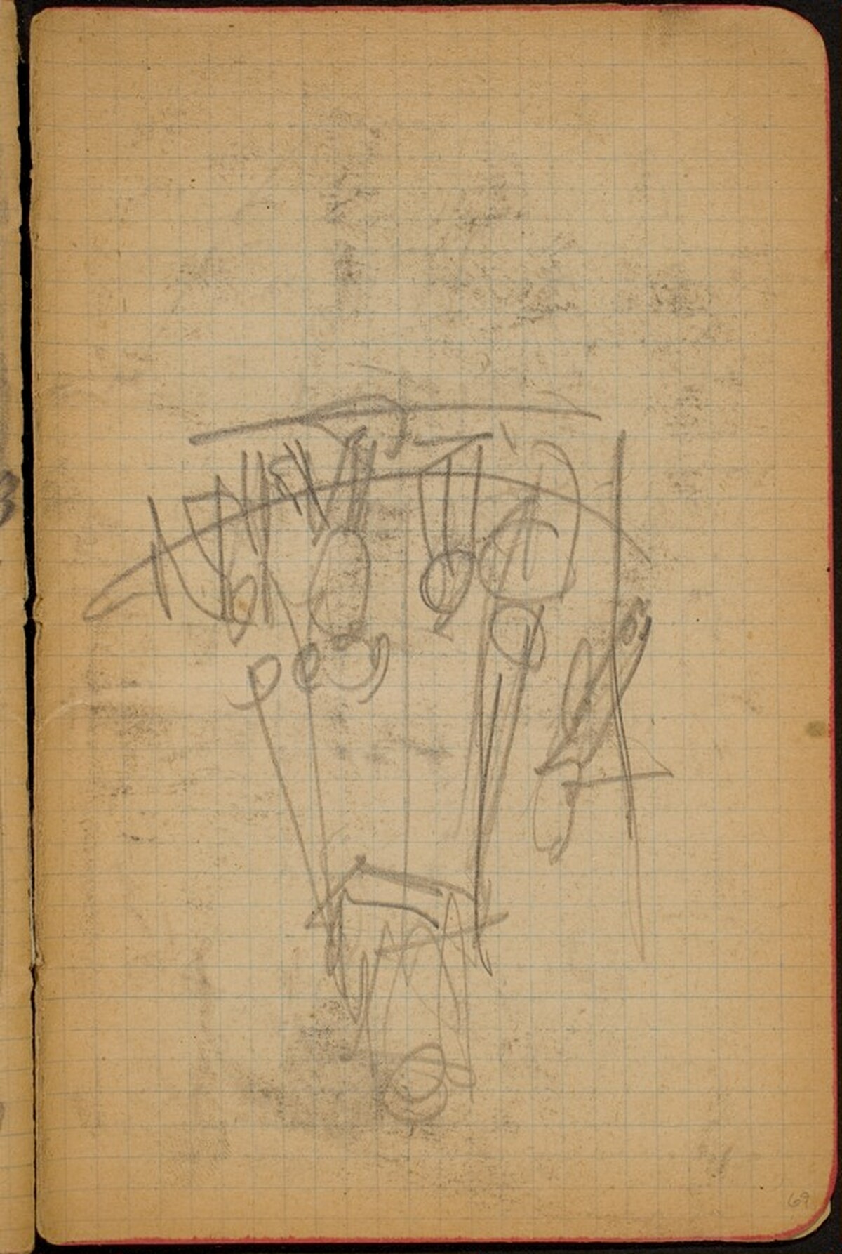 Nicht identifizierte Skizze, Karussell? (Sketch of Merry-go-round, Perhaps) [p. 69] by Max Beckmann
