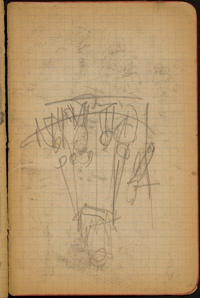 Nicht identifizierte Skizze, Karussell? (Sketch of Merry-go-round, Perhaps) [p. 69]