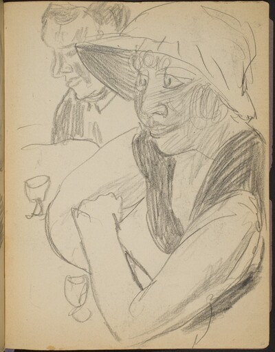 Frau und Mann an einer Bar (Two at a Bar) [p. 27]