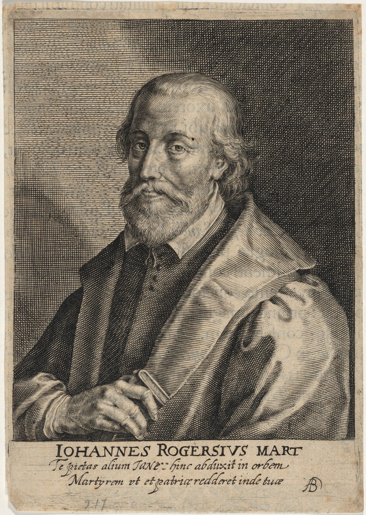 John Rogers, Prebendary of Saint Paul's, Protestant Martyr by Willem de Passe and Magdalena de Passe
