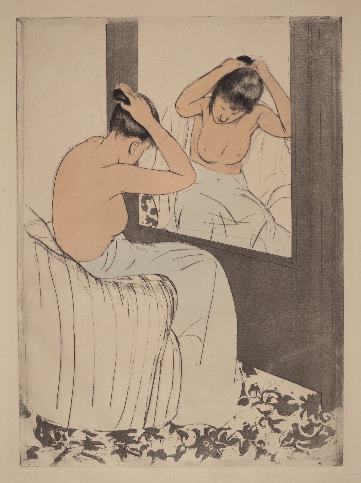 The Coiffure by Mary Cassatt